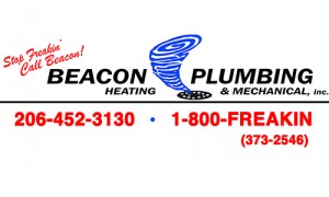 Kirkland Sewer Drain Repair • Stop Freakin...Call Beacon! 206.452.3130
